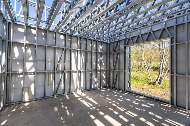 Estrutura de Steel Frame montada pela SteelSert